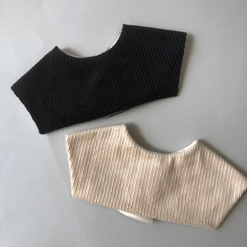 corduroy bib】コーデュロイ スタイ シンプル つけ襟 出産祝い スタイ