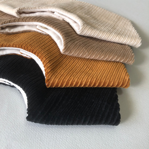 corduroy bib】コーデュロイ スタイ シンプル つけ襟 出産祝い スタイ