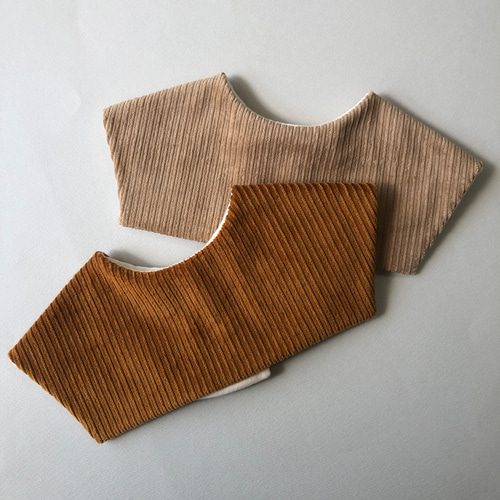 corduroy bib】コーデュロイ スタイ シンプル つけ襟 出産祝い スタイ