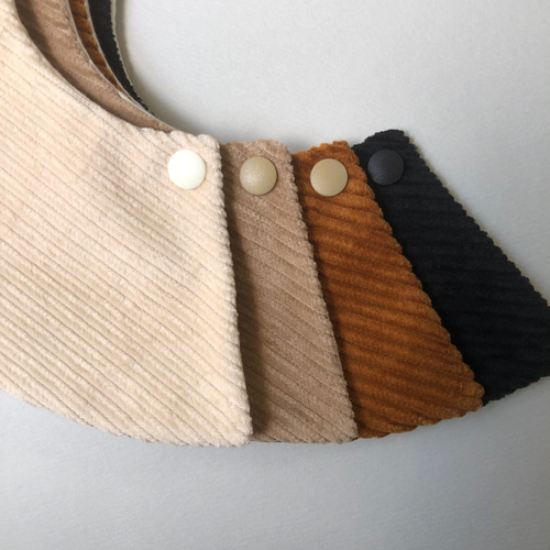corduroy bib】コーデュロイ スタイ シンプル つけ襟 出産祝い スタイ