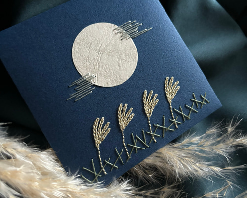 刺繍 シルクオーガンジー あやめの花の立体的な表現が素晴らしい