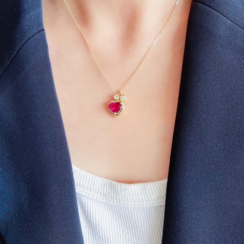 K18YG 天然ダイヤネックレス