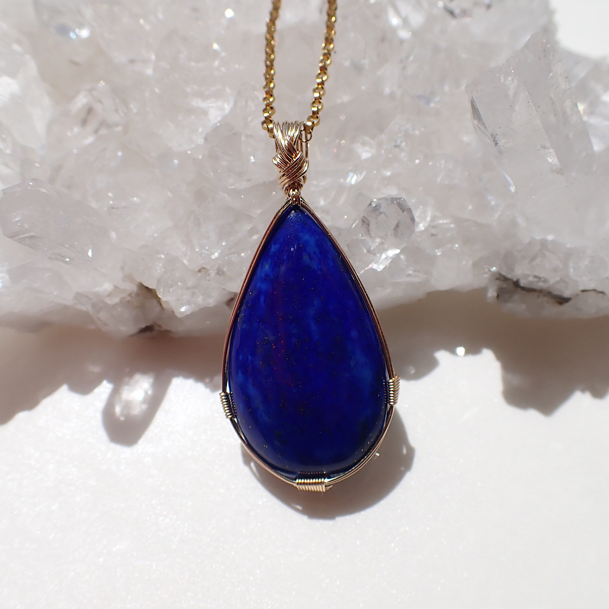 女神巻き®︎ラピスラズリ《アフガニスタン産》のペンダントトップ