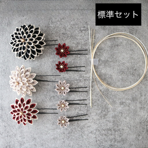 つまみ細工髪飾り♡成人式♡卒業式♡結婚式など つまみ細工 髪飾り 成人式 卒業式 | NODOKA