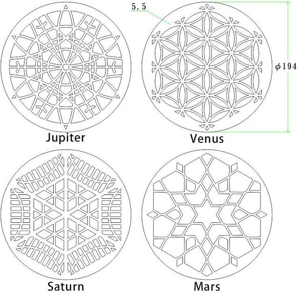 klf-pl　インテリアプレート 壁飾り 和柄 (きめつ柄) ウォールデコレーション インテリア雑貨 置物 おしゃれ 7枚目の画像