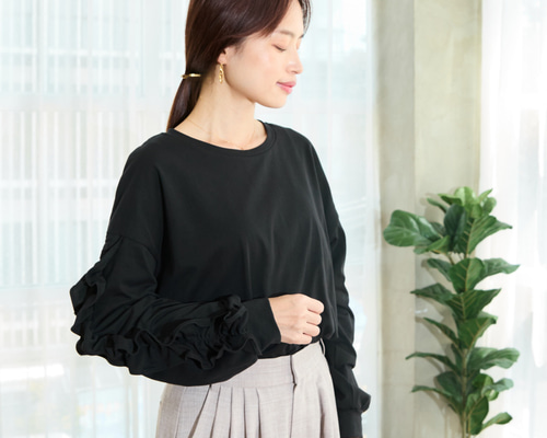 FRILL DROP トップス 7940ca404f42f362d9d15cbfc25642