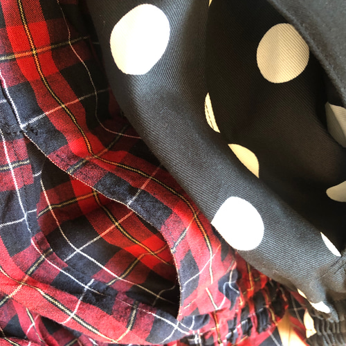 可愛い❤️】ピエロパンツ☆バルーンパンツ♪黒×白ドット柄 キュロット  