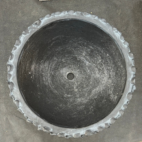 グラスファイバー ポット 新作 ブラック 花柄 植木鉢 プランター 鉢