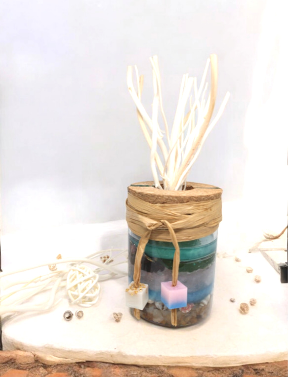 流木　レジンアートウォッチスタンド レジンアート 流木 天然石 サンドアート風 立体・オブジェ OneOcean