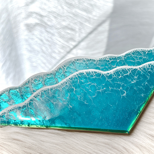 海の鏡 』 インテリア 壁掛け鏡 海アート ドレッサー・ミラー・鏡台 YE