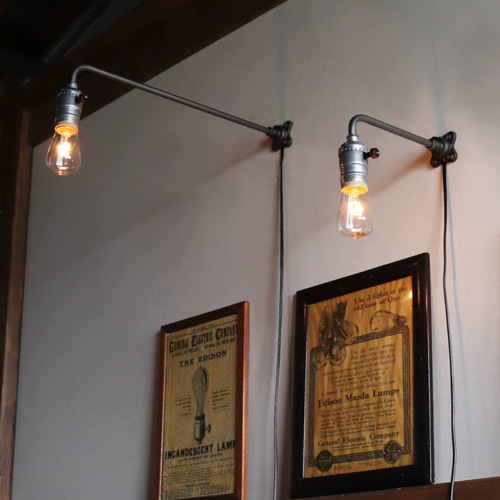 L字・小】インダストリアルブラケットライト｜工業系シンプル壁面照明