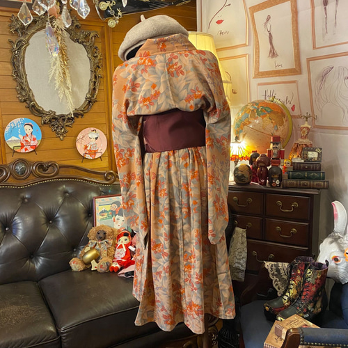 和洋折衷 着物 リメイク ワンピース ドレス 洗える 化繊 名古屋 和洋折衷 着物 リメイク ワンピース ドレス 洗える 化繊 名古屋