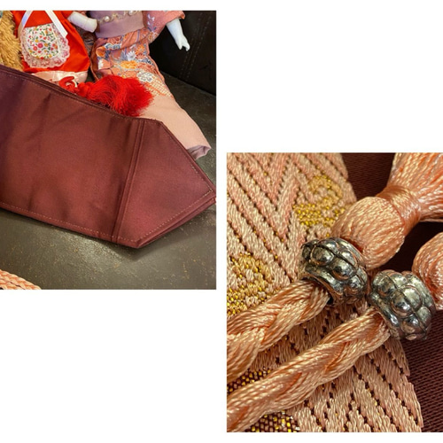 和洋折衷 着物 リメイク ワンピース ドレス 洗える 化繊 名古屋帯