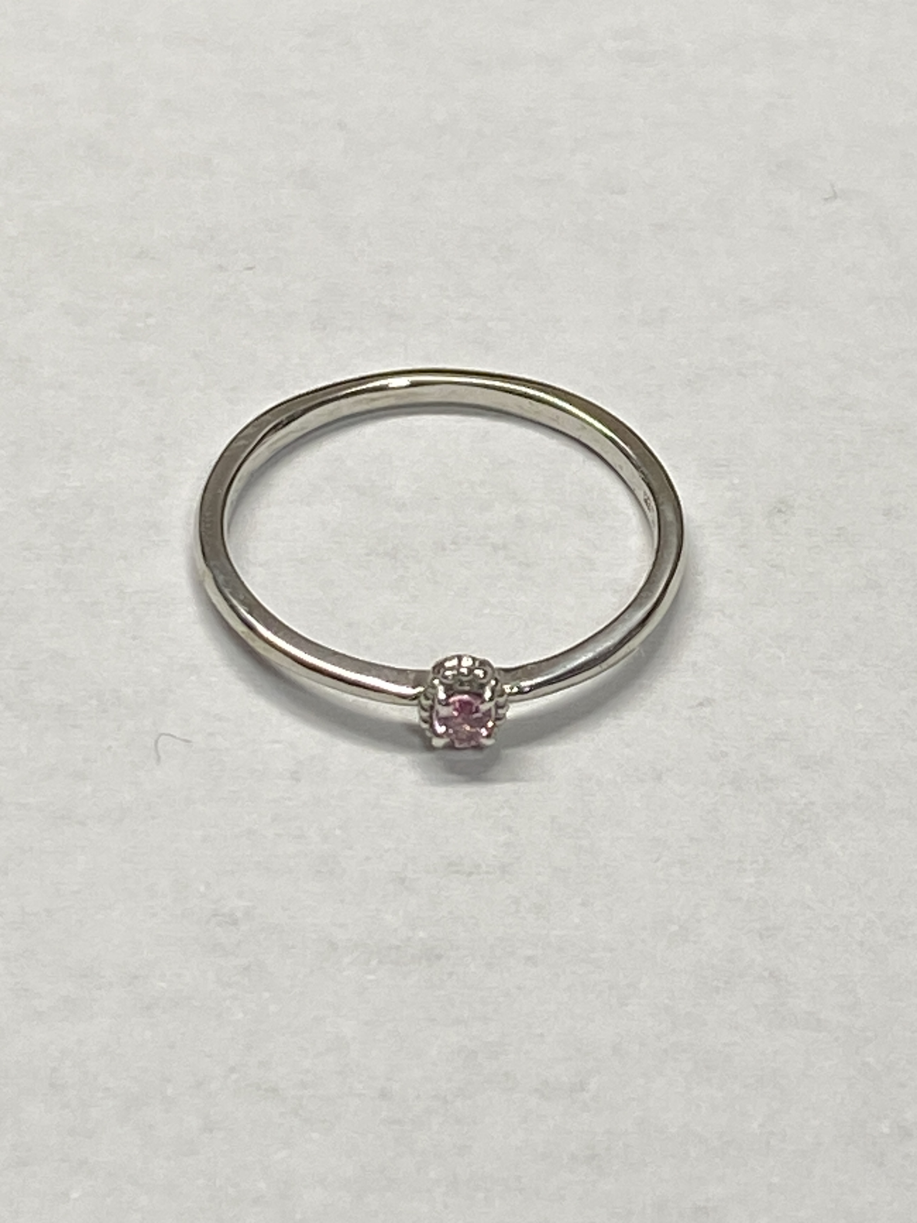 パパラチアサファイヤ,シルバーリング0.006ｃｔPadparadscha Sapphire