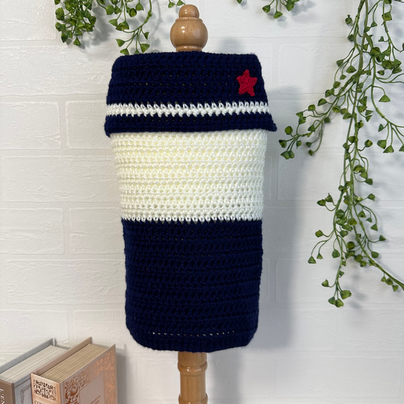 ☆ しろ様 ハンドメイド犬服ニット ☆ M 犬服 ニット レース トイ