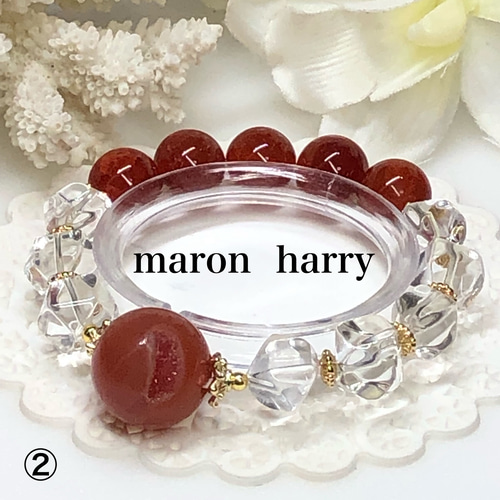 笑口瑪瑙・天然石ブレスレット•*¨*•.¸¸♬ ブレスレット MARON 