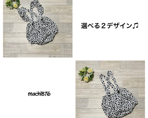 no.419 サスペンダー付ブルマ☆ダルメシアン ベビー服 machi876