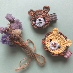 送料無料2つセット♩羊毛フェルトのおにぎりとウィンナーのベビーヘア