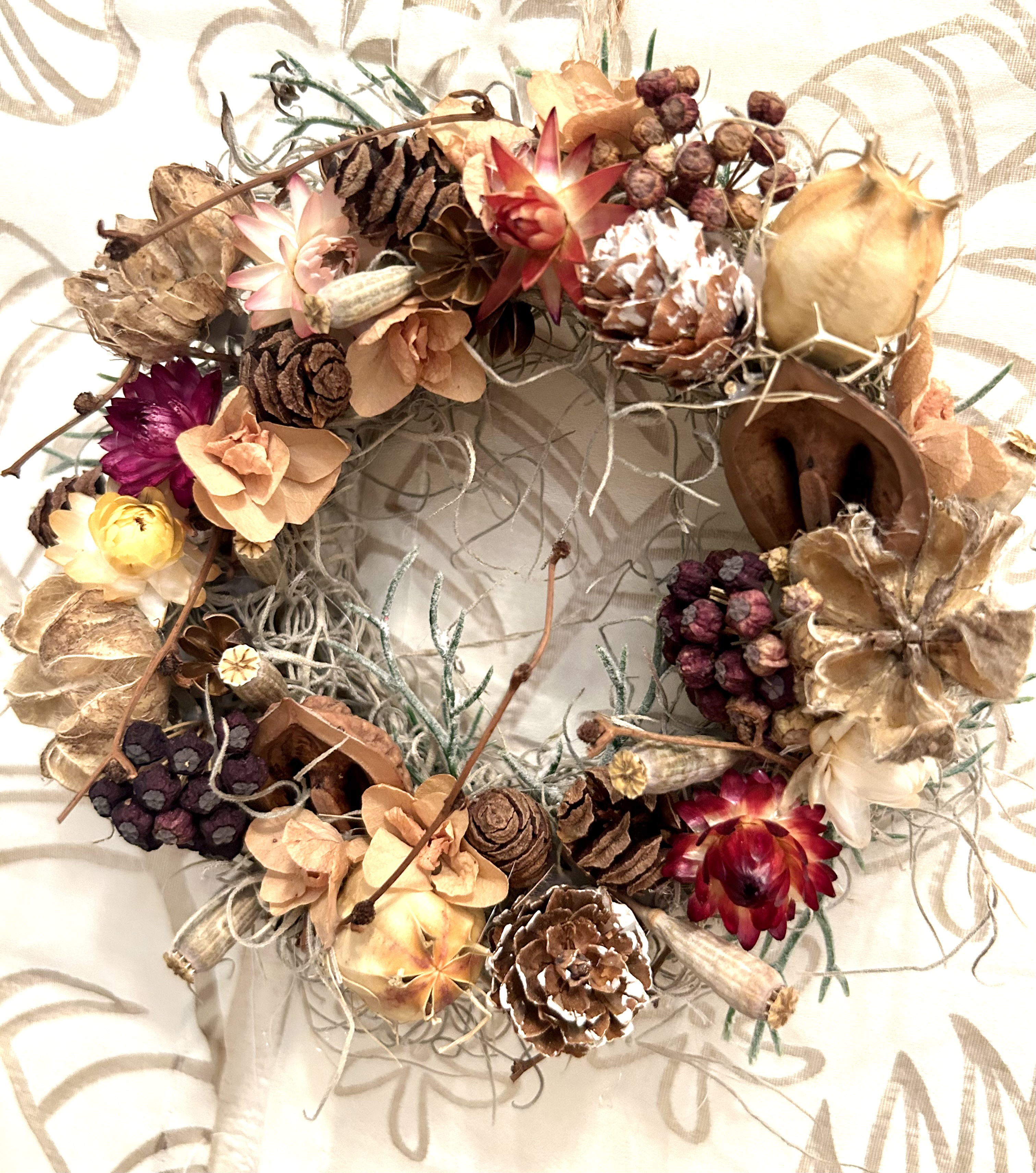 «551»◤完売しました◢     秋冬木の実いっぱいリース*パーティー*クリスマス*穏やかな心