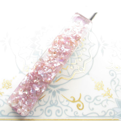 夏の終わりの砂浜は、焼けた素肌とクォーツが、何だかヒリヒリと痛かった♪<創作ヘアクリップ>HC077 3枚目の画像