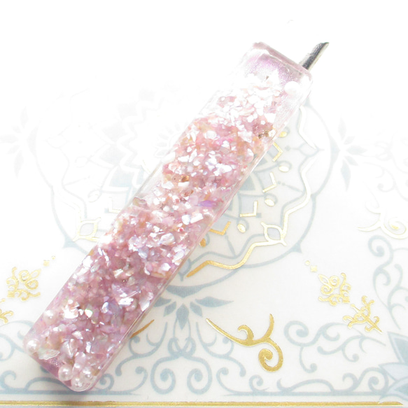 夏の終わりの砂浜は、焼けた素肌とクォーツが、何だかヒリヒリと痛かった♪<創作ヘアクリップ>HC077 3枚目の画像