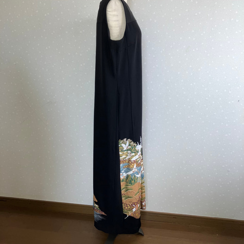 留袖ワンピース 4L120cm 袖ドットチュールタックワンピース（RTL-LAD78） | hare:kari