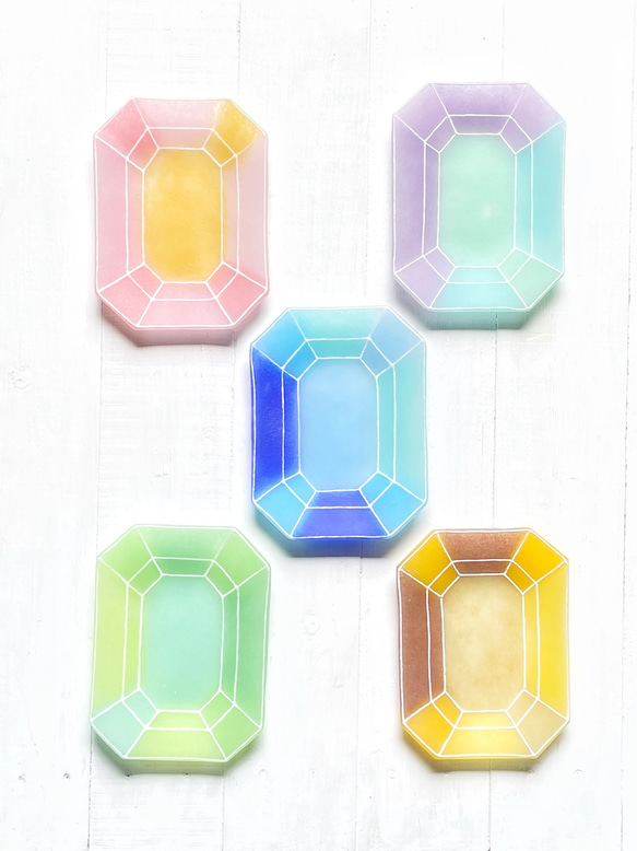 新作☆宝石のプレート☆ご注文前に在庫があるか『質問』でお尋ねください 2枚目の画像