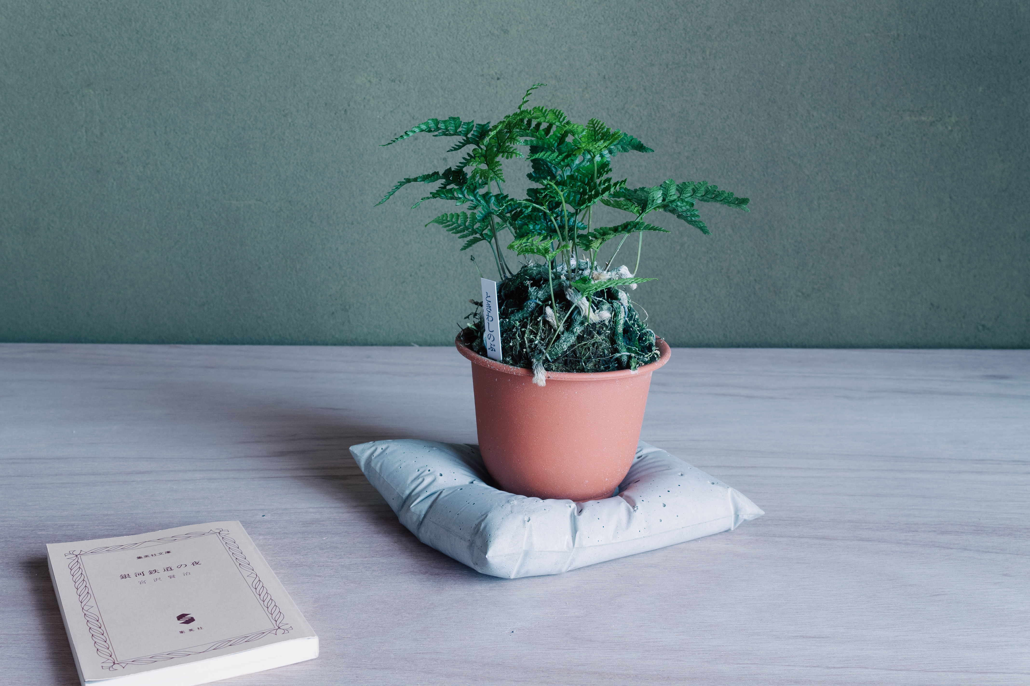 「ZABUTONE medium」暖かく柔らかそうに見える冷たい座布団、あなたは何を乗せて暖めてくれますか？