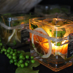 春香るボタニカルキャンドルホルダー（シクラメン＆ミニバラ