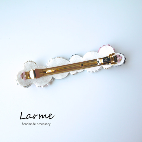 刺繍バレッタ オーダーメイド バレッタ Larme(ラルム) 通販 