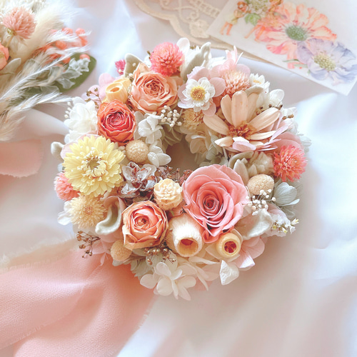 ドライフラワー ガーランド♡ 薔薇