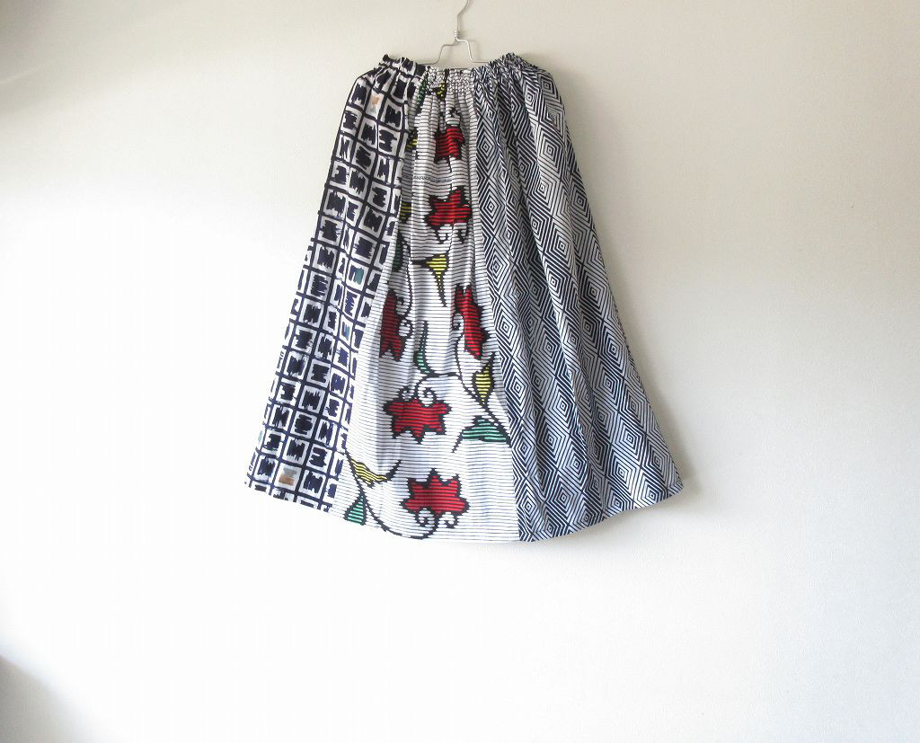 ☆浴衣ロングスカート☆パッチワーク♪/32ys017