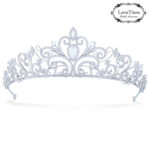 ティアラ　Love Tiara ブリリアハート ジルコニアティアラ【※箱無し】 ブリリアハートジルコニアティアラ 通信販売ブライダル