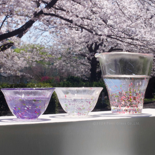 うきよ／花酒器セット／お花見／ST10224 おちょこ・ぐい呑み・徳利