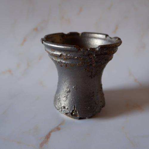 3号燻し金彩鉢532 塊根植物 多肉植物 盆栽 植木鉢 作家鉢 沖縄