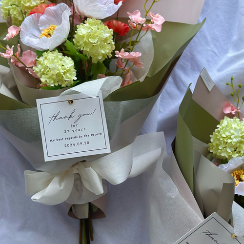 milky color bouquet アーティフィシャルフラワーブーケ 造花・アーティフィシャルフラワー・アートフラワー】記念日の