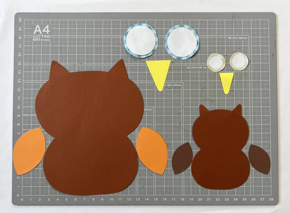 ふくろう 保育製作 製作キット 型紙 保育製作キット販売 ふくろう 保育製作 製作キット 型紙 保育製作キット販売
