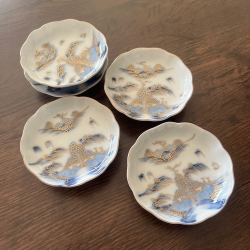 骨董品　時代物　小皿　絵皿　20枚セット　豆皿 骨董品時代物小皿絵皿20枚セット豆皿