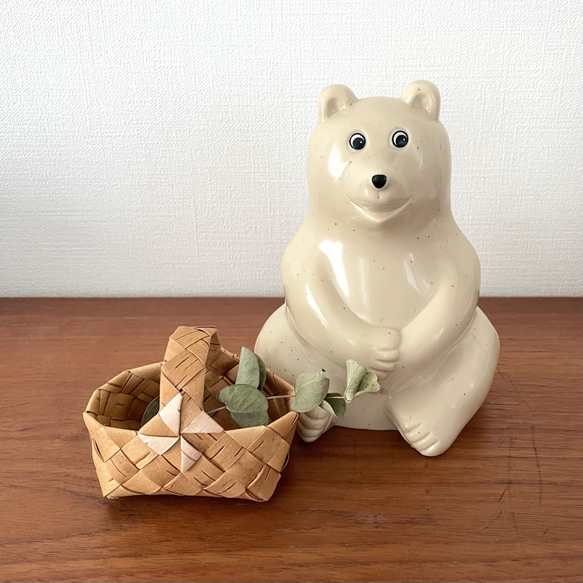 白樺の小さなカゴ・取っ手付きC その他インテリア雑貨 Aurinko 通販