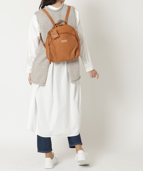 toleur(トーラ) カウレザーリュック 11938 キャメル ブラック CM