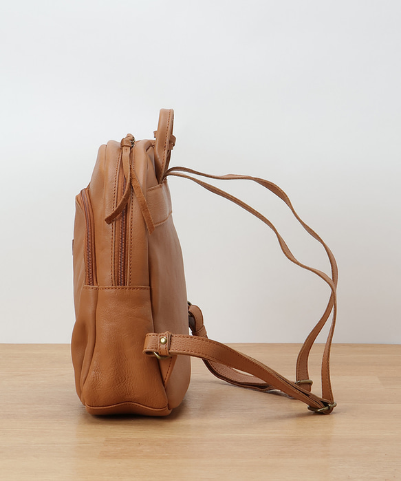 toleur(トーラ) カウレザーリュック 11938 キャメル ブラック CM