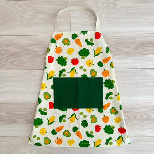 エプロン　ハンドメイド　夏野菜 エプロンハンドメイド夏野菜