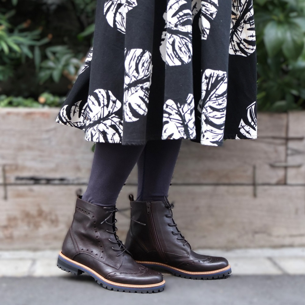 【1889 DBR】軽量タンクソールのレースアップブーツ　＊made in Japan＊