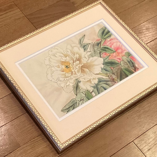 絵　額縁　牡丹　ボタン　縁起物 imgrc0079590962.jpg