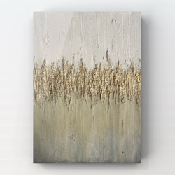 絵画 アクリル画 原画 灯 ともしび 月 星 光 テクスチャーアート