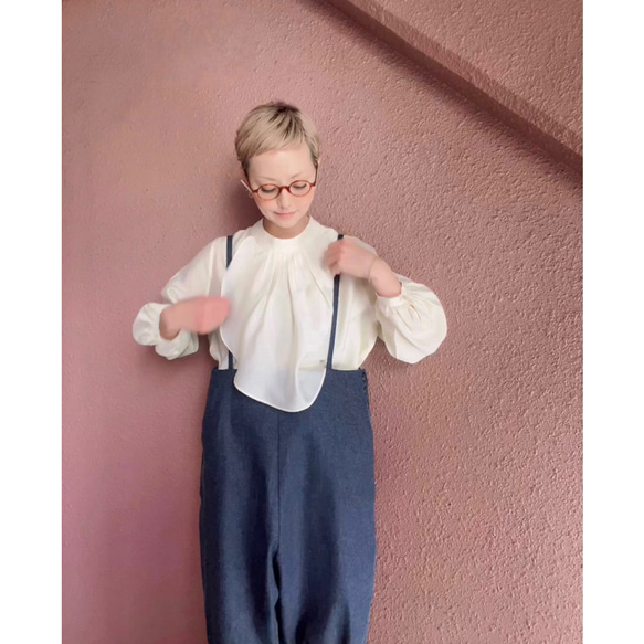 長さ選べる❣️RATA❤️絶妙抜け感シルエット❤️大人のダボっとサロペット❤️オールシーズン❤️やわらか国産岡山デニム 5枚目の画像