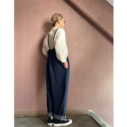 長さ選べる❣️RATA❤️絶妙抜け感シルエット❤️大人のダボっとサロペット❤️オールシーズン❤️やわらか国産岡山デニム 12枚目の画像