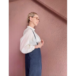 長さ選べる❣️RATA❤️絶妙抜け感シルエット❤️大人のダボっとサロペット❤️オールシーズン❤️やわらか国産岡山デニム 9枚目の画像