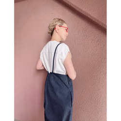 長さ選べる❣️RATA❤️絶妙抜け感シルエット❤️大人のダボっとサロペット❤️オールシーズン❤️やわらか国産岡山デニム 8枚目の画像