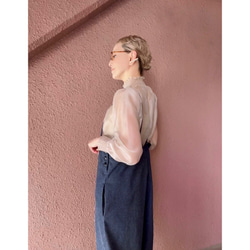 長さ選べる❣️RATA❤️絶妙抜け感シルエット❤️大人のダボっとサロペット❤️オールシーズン❤️やわらか国産岡山デニム 18枚目の画像